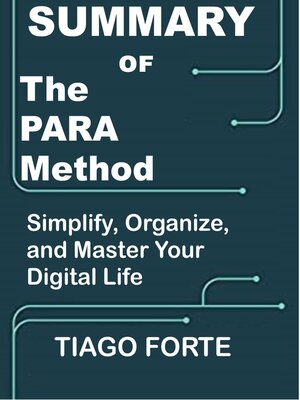 cover image of Summary of the PARA Method